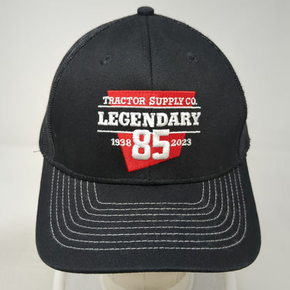 Tractor Supply Co Black Trucker Hat One Size 85th Anniversary Mesh Back Snapback