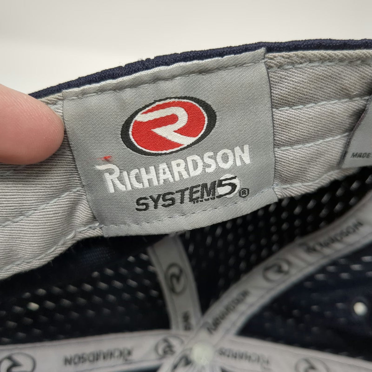 Richardson Baseball Cap Blue One Size PTC Embroidery Stretch Fit Performance Hat