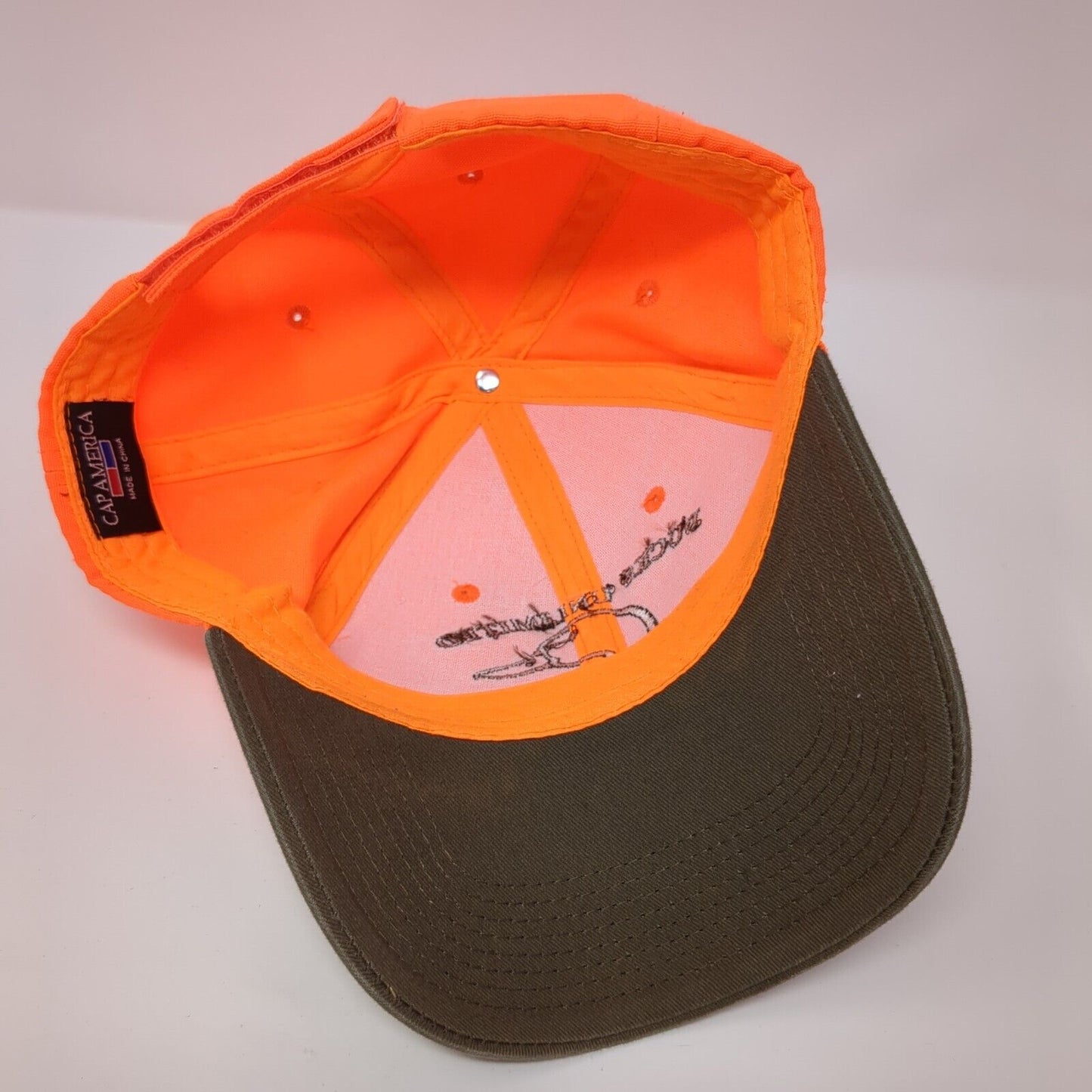 Ducks Unlimited Butler Chapter Strapback Hat Orange OS Adjustable Cap America