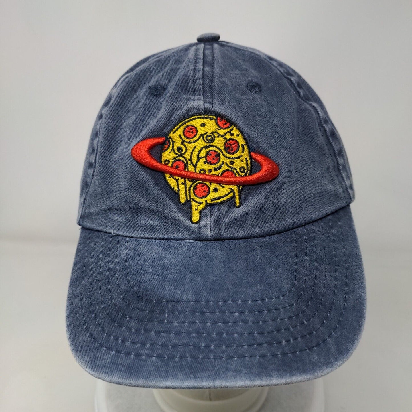 Melting Planet Slideback Hat Blue One Size Adjustable Embroidered Sol