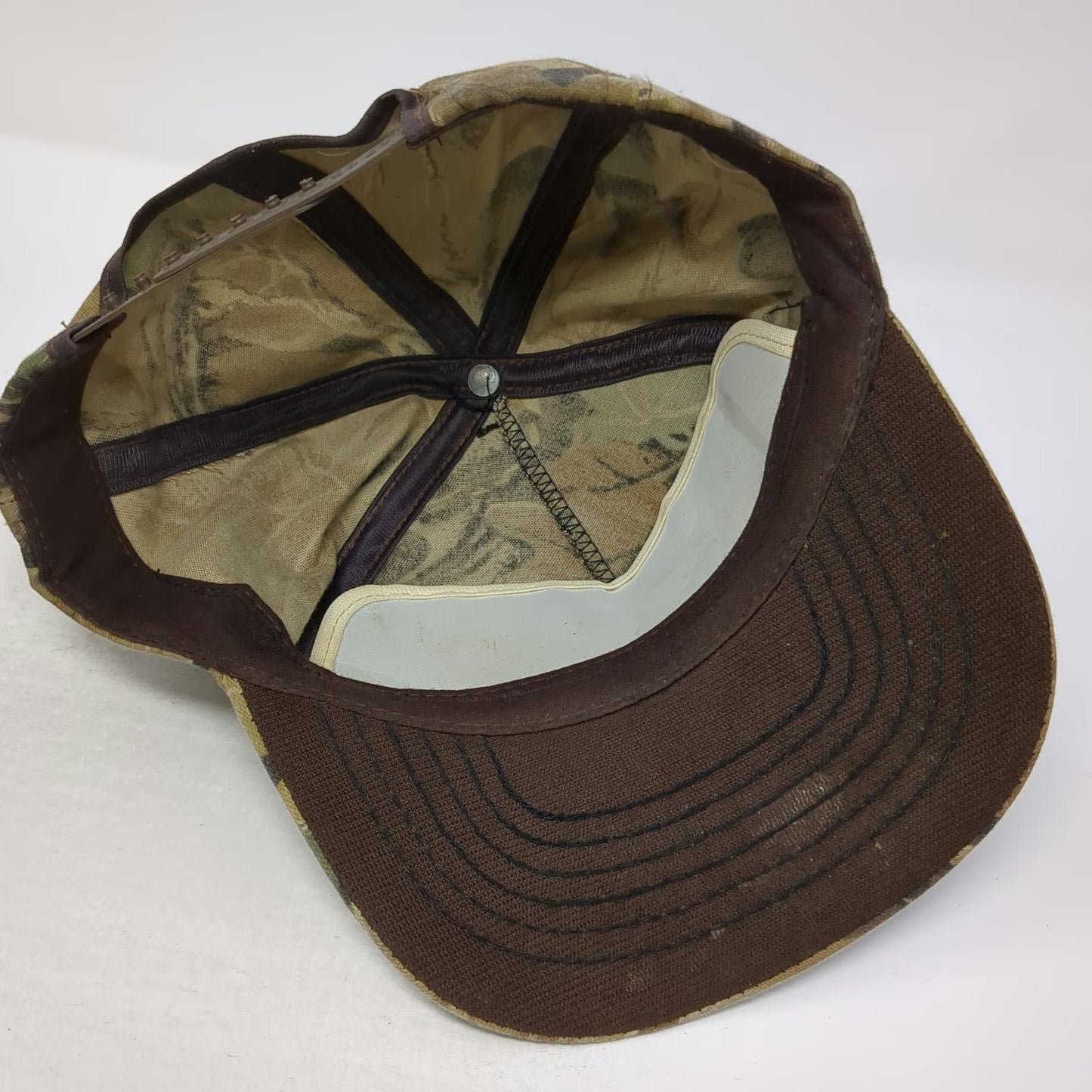Alaska Oilfield System Services 5 Panel Brown Vintage Camo Made in USA Hat