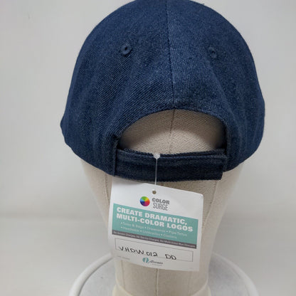 Panthers Strapback Hat Blue OSFA Adjustable Graphic Print Vitronic W/Tags