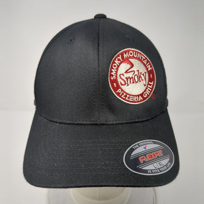 Smoky Mountain Pizzeria Grill Fitted Hat Black L/XL Flexfit Embroidered