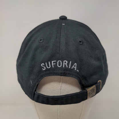 Suforia Slideback Hat Black OSFA Embroidered Logo Adjustable Newhattan