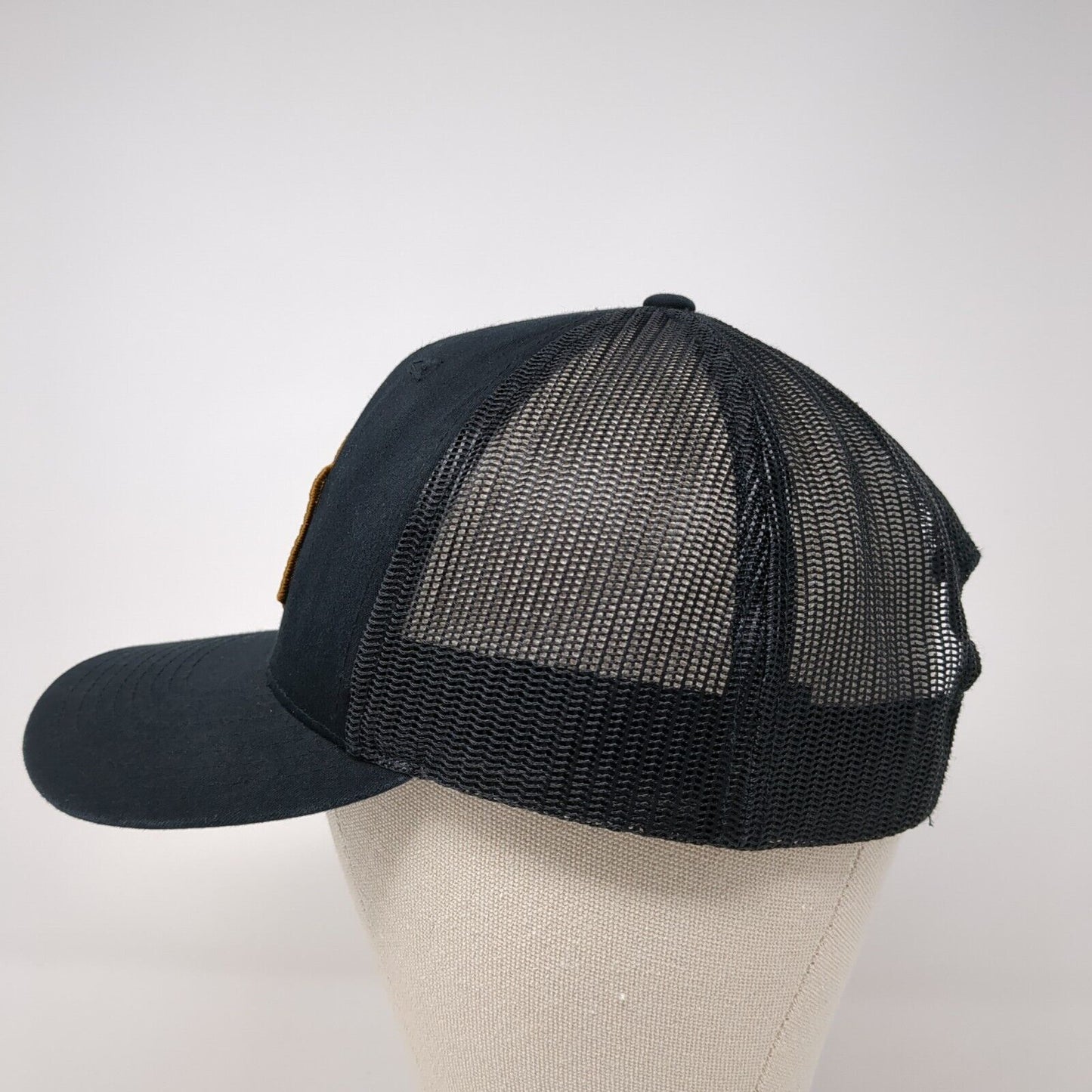 Good Time Charlie Patch Snapback Trucker Hat Black One Size Mesh Back