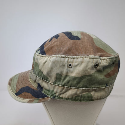 Green Brown Black Army Cap One Size Woodland Camo Patrol Tactical Hat