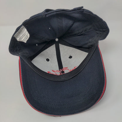 Papa Murphy's Pizza Strapback Hat Blue OSFA Embroidered Employee Crew Cap Crest
