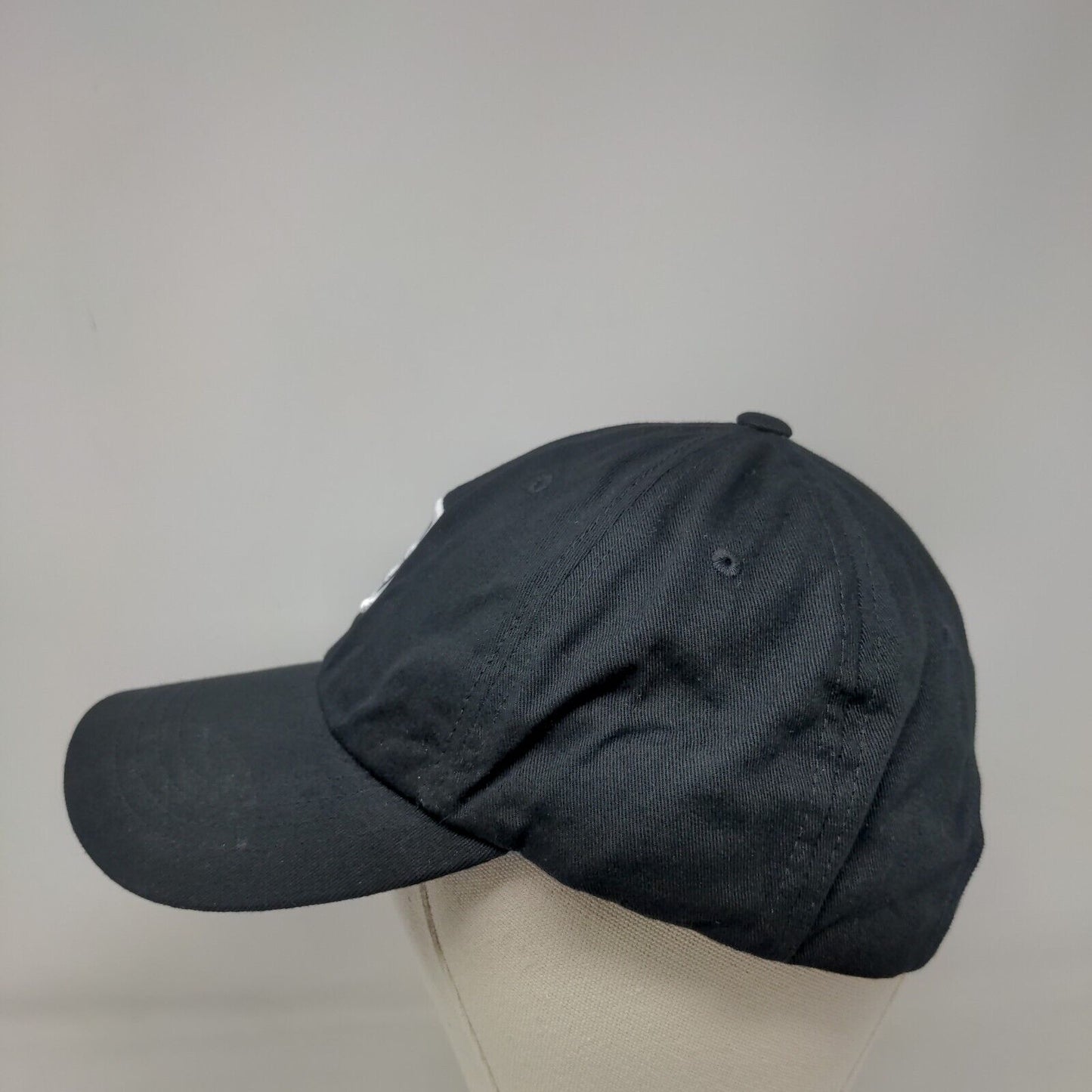The Classics Yupoong Slideback Hat Black One Size Adjustable Embroidered 6 Panel