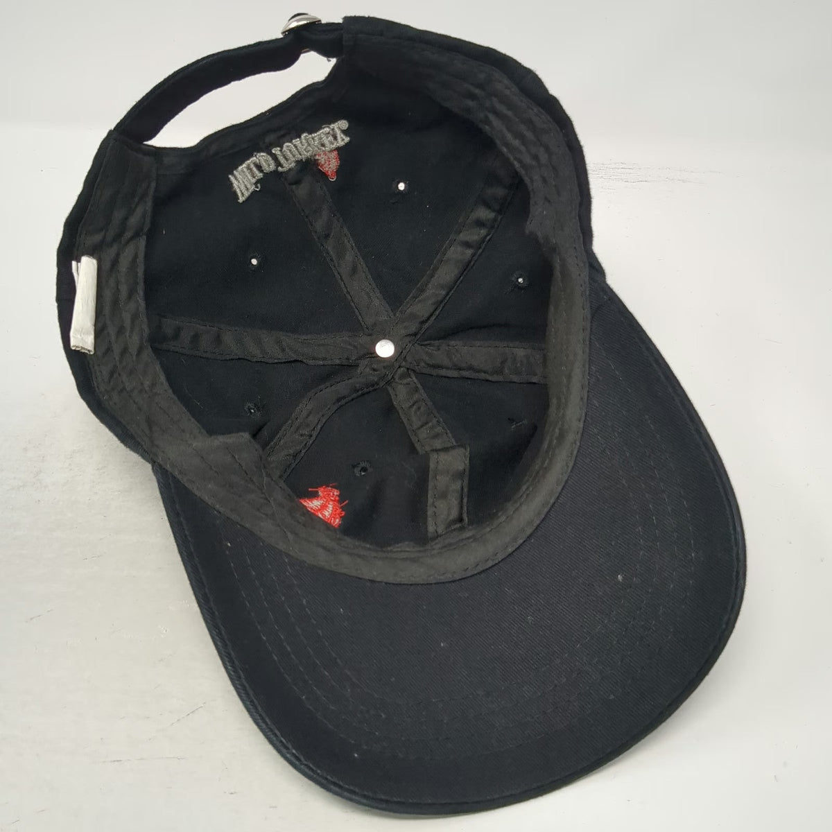 Wild Turkey Baseball Cap Black One Size Embroidered Logo Slideback Bourbon Hat