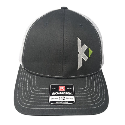 Keller Associates Logo Snapback Trucker Hat Gray One Size Mesh Back