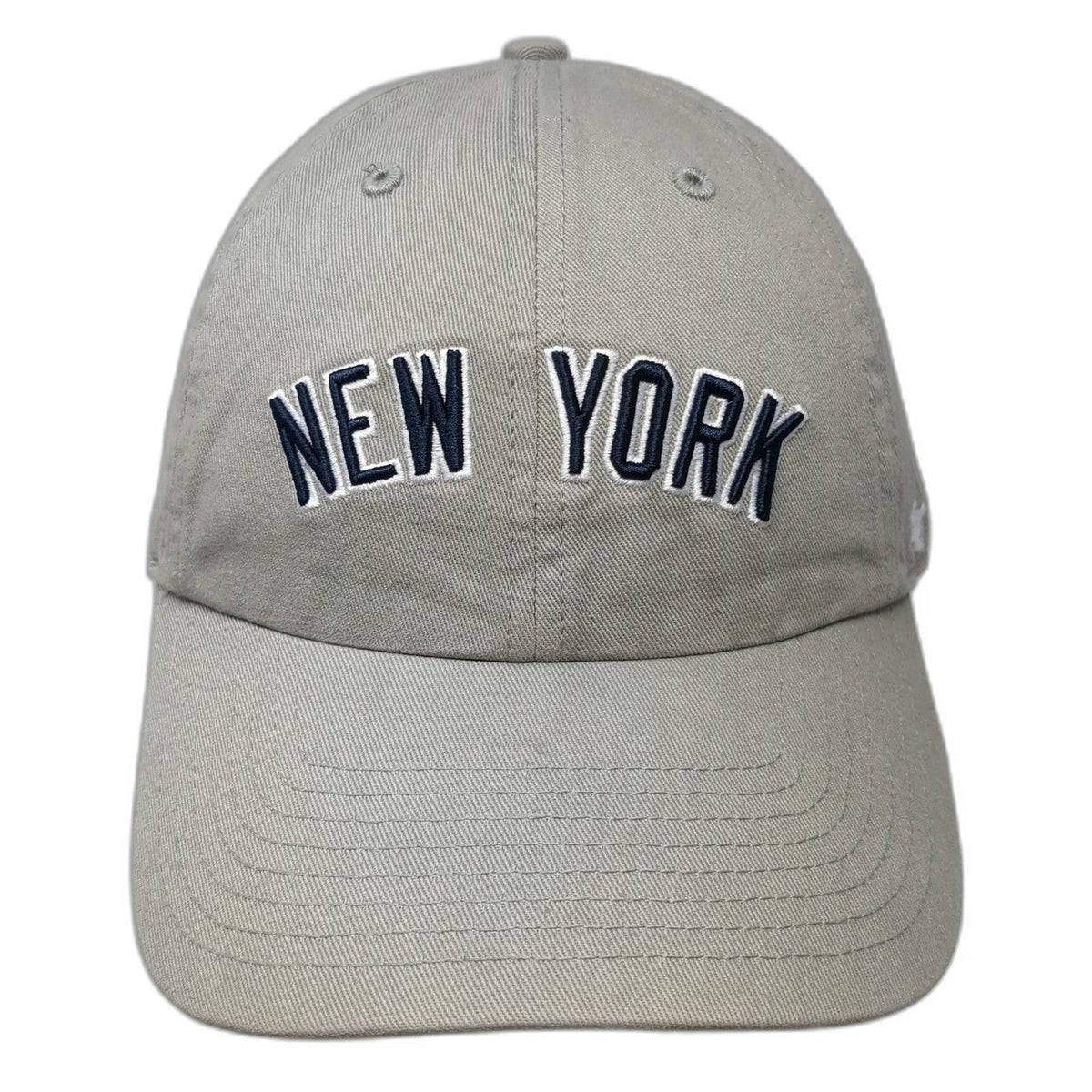 '47 New York Yankees MLB Gray Baseball Cap One Size Blue White Slideback Cotton