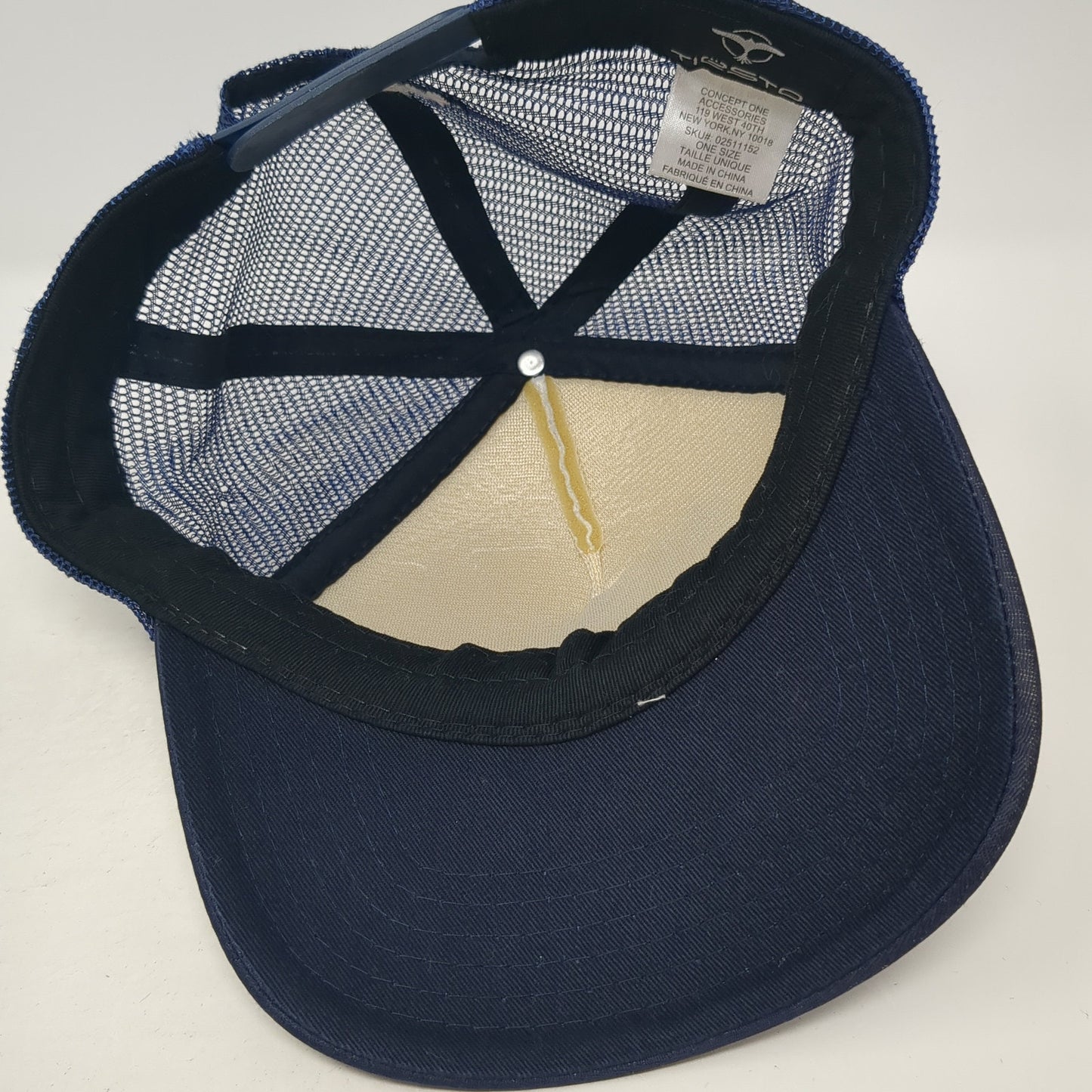 Make Some Noise Tiesto Snapback Trucker Hat Blue One Size Mesh Back