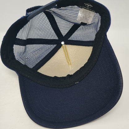 Make Some Noise Tiesto Snapback Trucker Hat Blue One Size Mesh Back