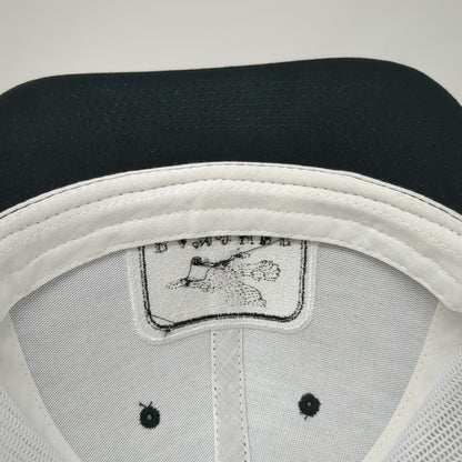Yupoong Trucker Hat Black White One Size Mesh Back Banshee Bird Graphic Patch