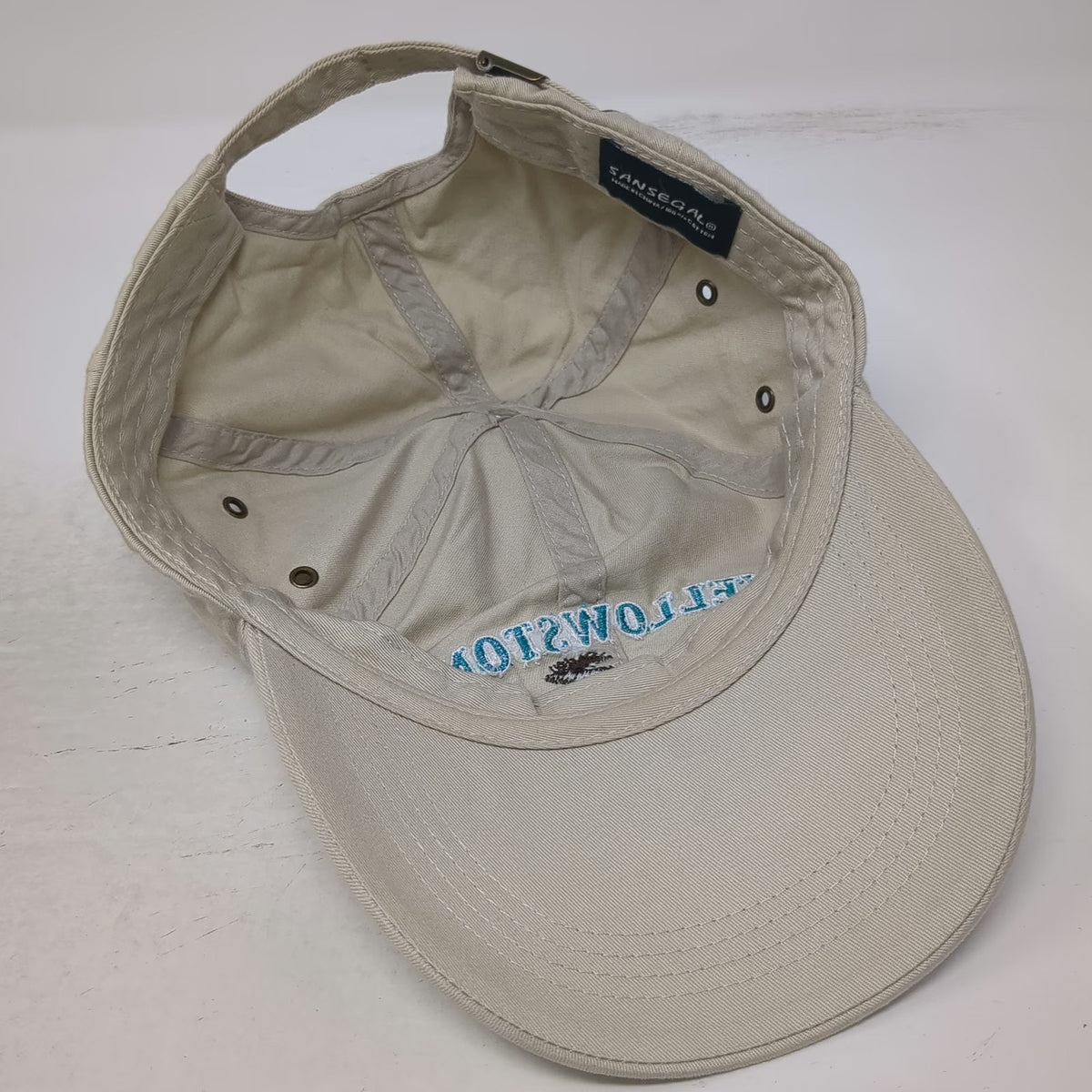 Sansegal Baseball Cap Beige One Size Yellowstone National Park Moose 1872 Hat