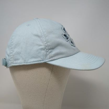Life is Good Baseball Cap Blue One Size Flower Floral Graphic Slideback Hat