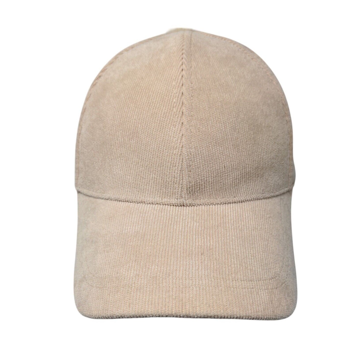 Unbranded Slideback Hat Solid Tan OSFA Adjustable Blank Corduroy