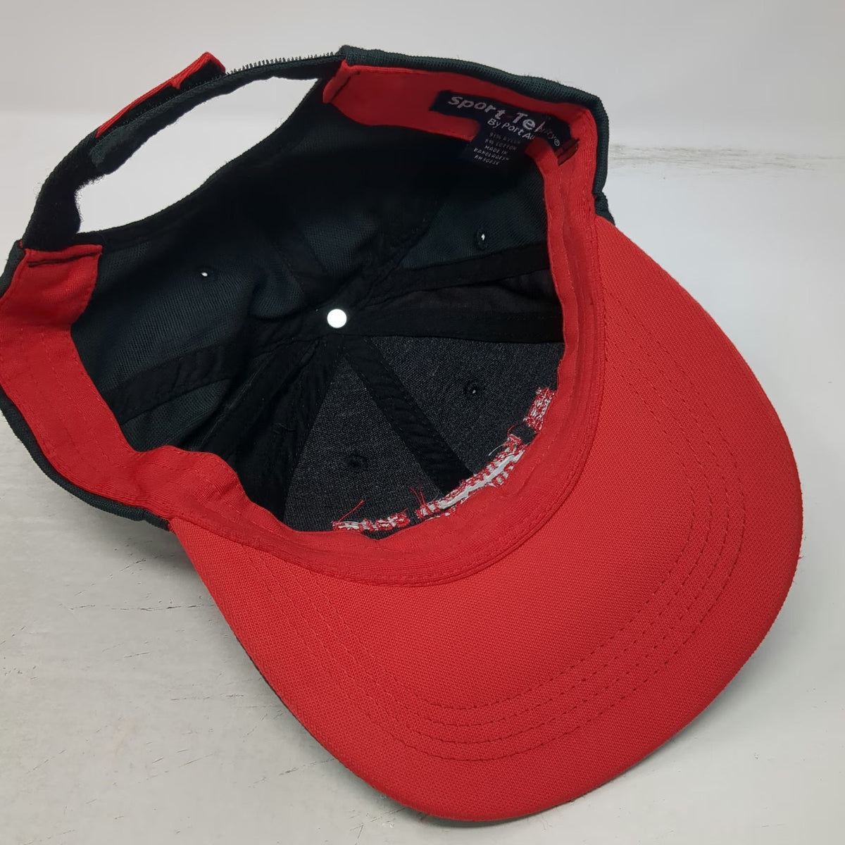 Sport-Tek Kenworth Sales Company Black Red Hat One Size Baseball Cap Strapback