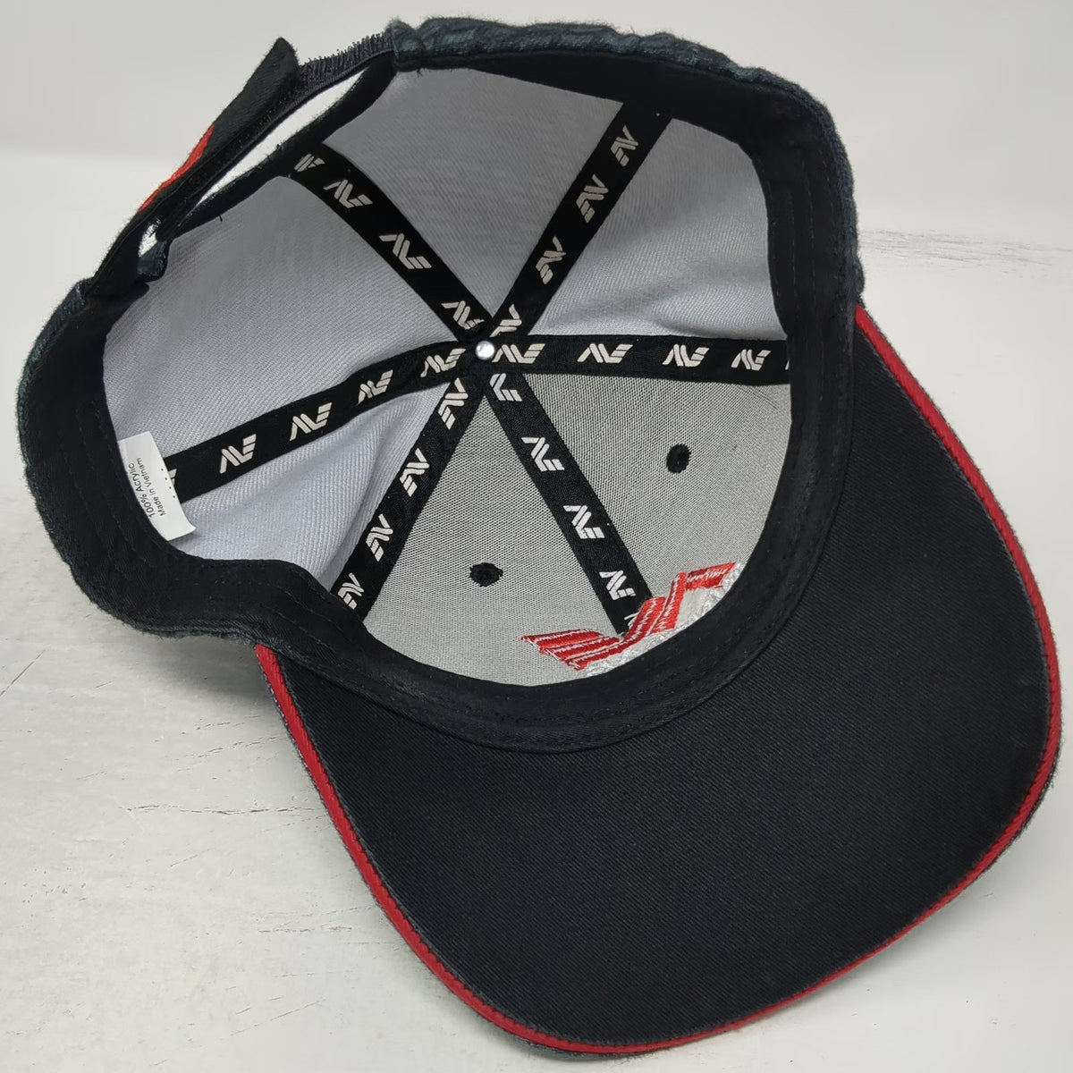 Minelab Baseball Cap Black One Size Patterned Brim Embroidered Adjustable Hat