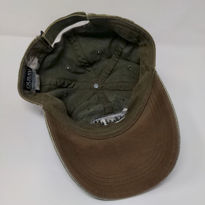 Leaven Worth Washington Strapback Hat Green OS Adjustable Embroidered Ouray