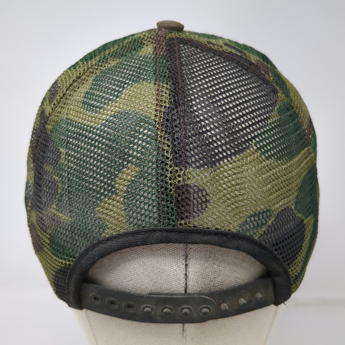 Swingster Trucker Hat Green Camo Vintage Mesh Back STIHL Logo Snapback USA