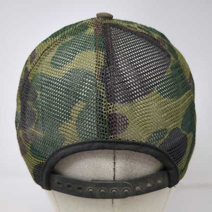 Swingster Trucker Hat Green Camo Vintage Mesh Back STIHL Logo Snapback USA