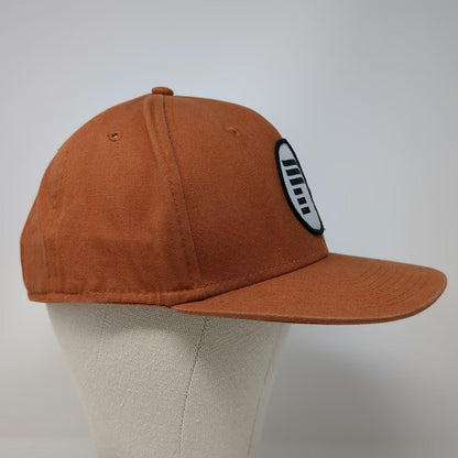 Matuse Snapback Brown Hat One Size Patch Logo Circle Geometric 6 Panel Cap