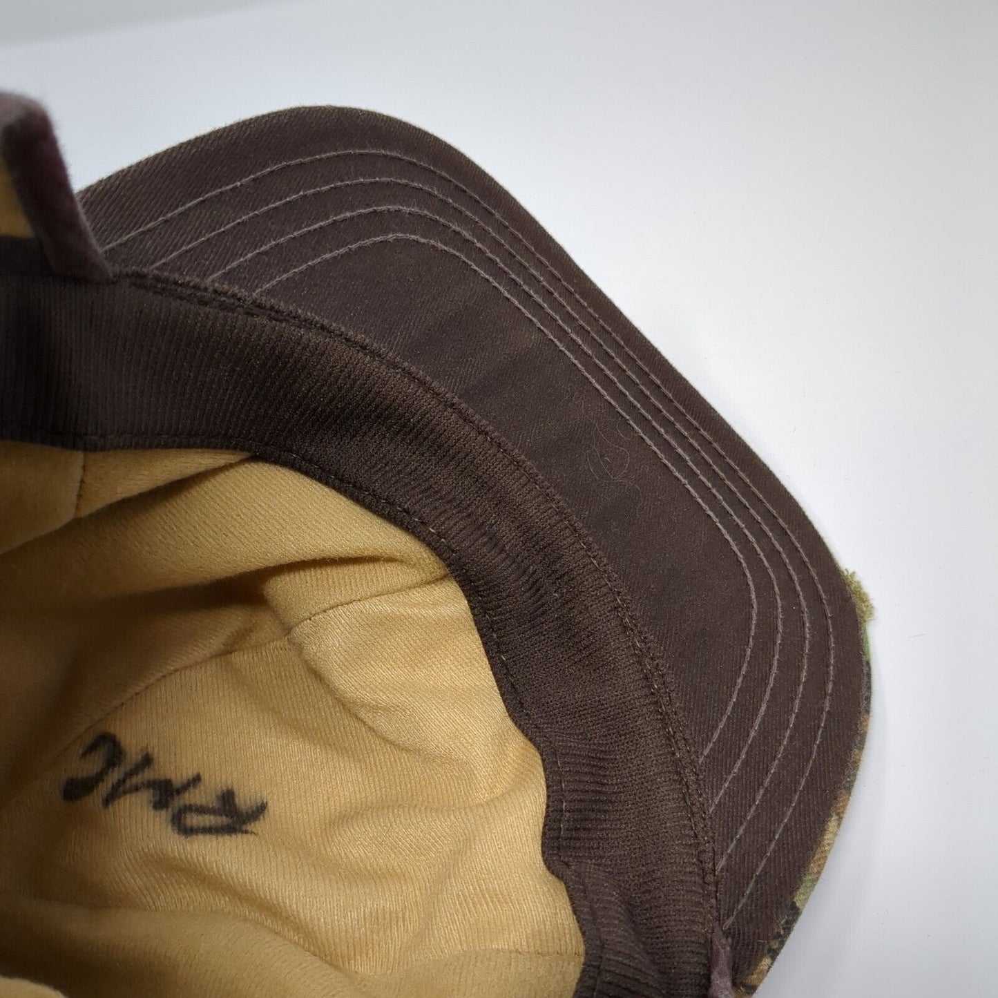 Vintage Cabela's Trapper Hat Camo Brown Green Madein USA Ear Flaps