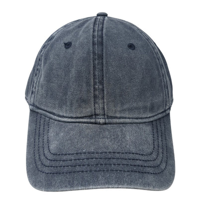 Zylioo Slideback Hat Blue One Size Adjustable Solid 6 Panel Blank