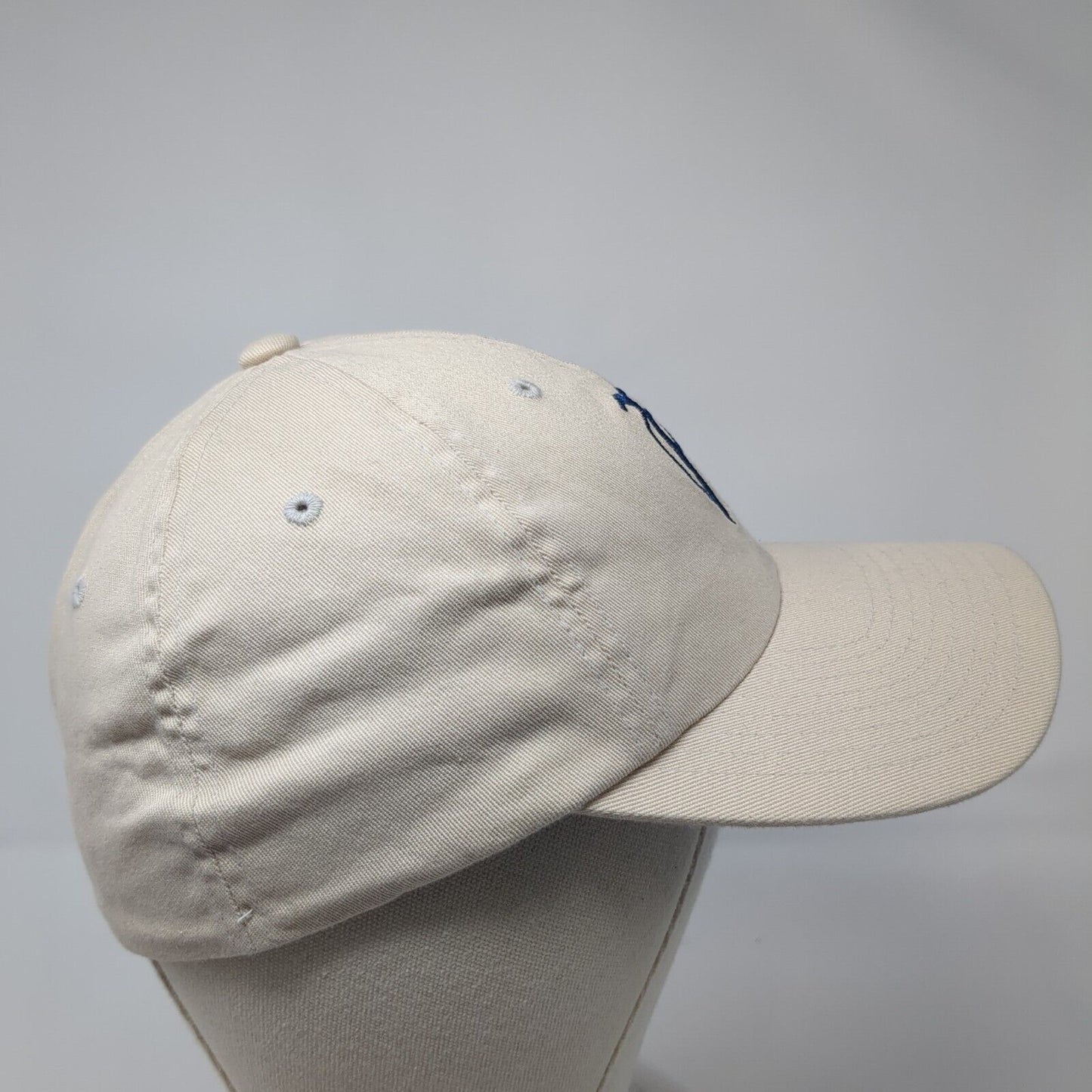 Monogram Fitted Hat Tan S-M Embroidered Flexfit Yupoong Vent Holes