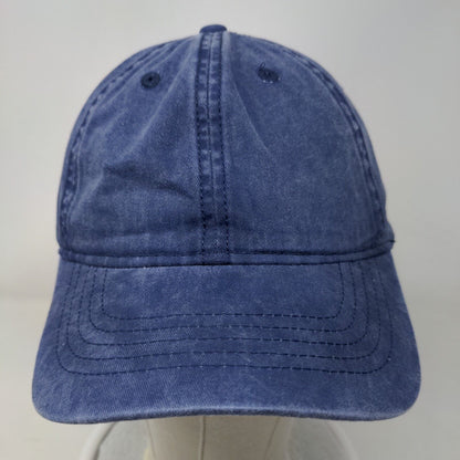 Time And Tru Sildeback Hat Blue OSFM Adjustable Vented Hole 6 Panel Blank