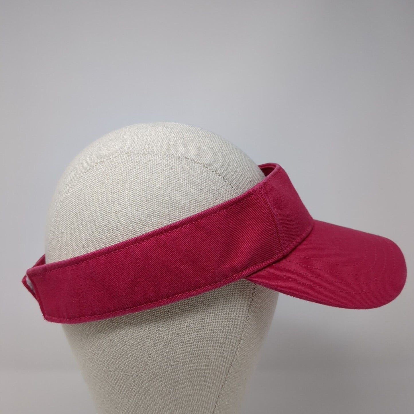 Tropical Trends Dpc Strapback Sun Visor Hat Pink One Size Adjustable