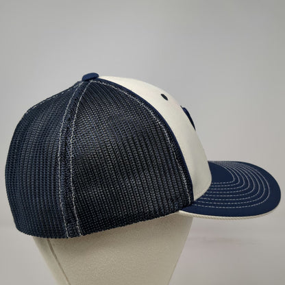 Pacific Headwear Yale Bulldogs NCAA Football Hat Blue 8 Cap Mesh Fitted Stretch