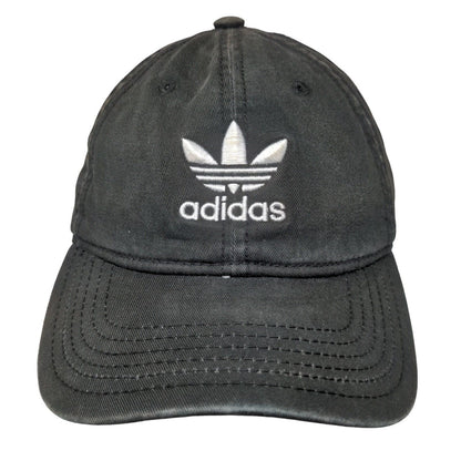 Adidas Slideback Hat Black OSFM Adjustable Embroidered 6 Panel Cotton