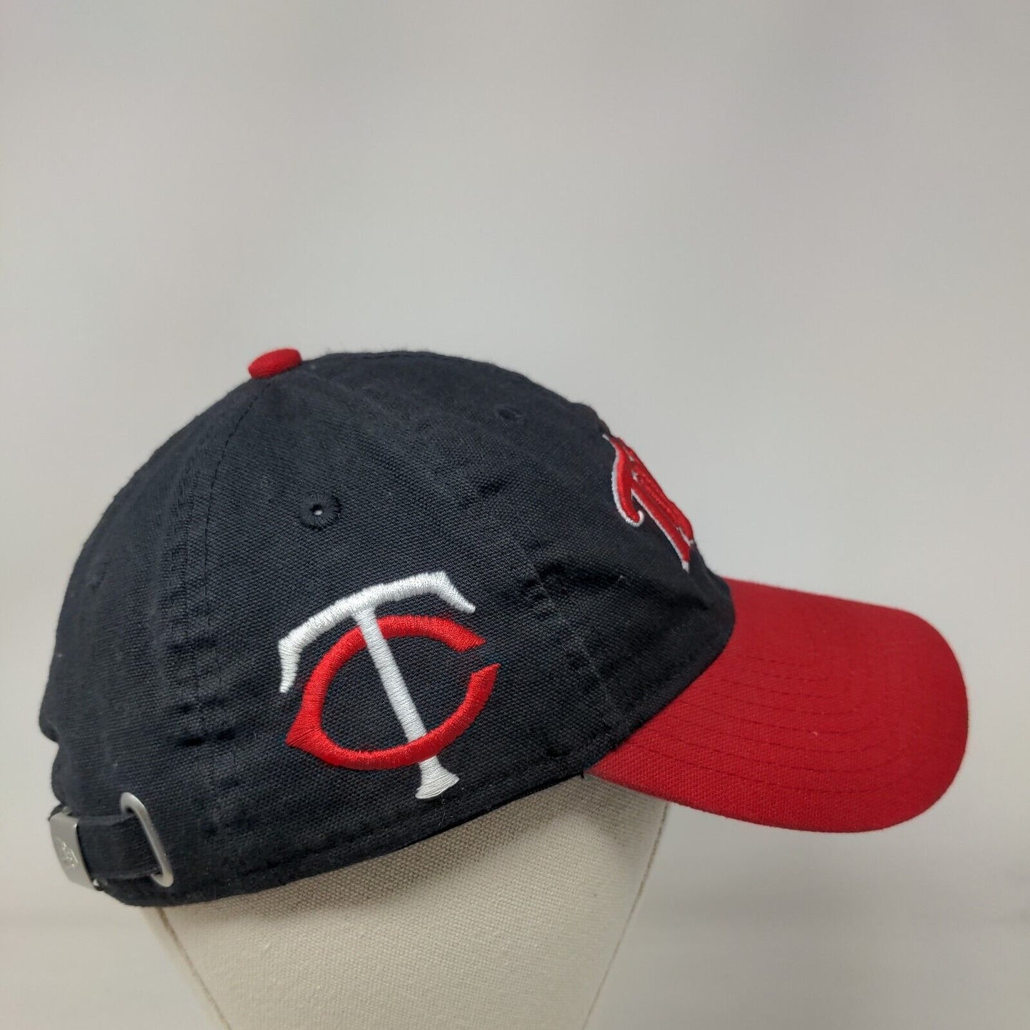 Minnesota Twins Slideback Hat Black Red Embroidered MLB New Era 9Forty Logo