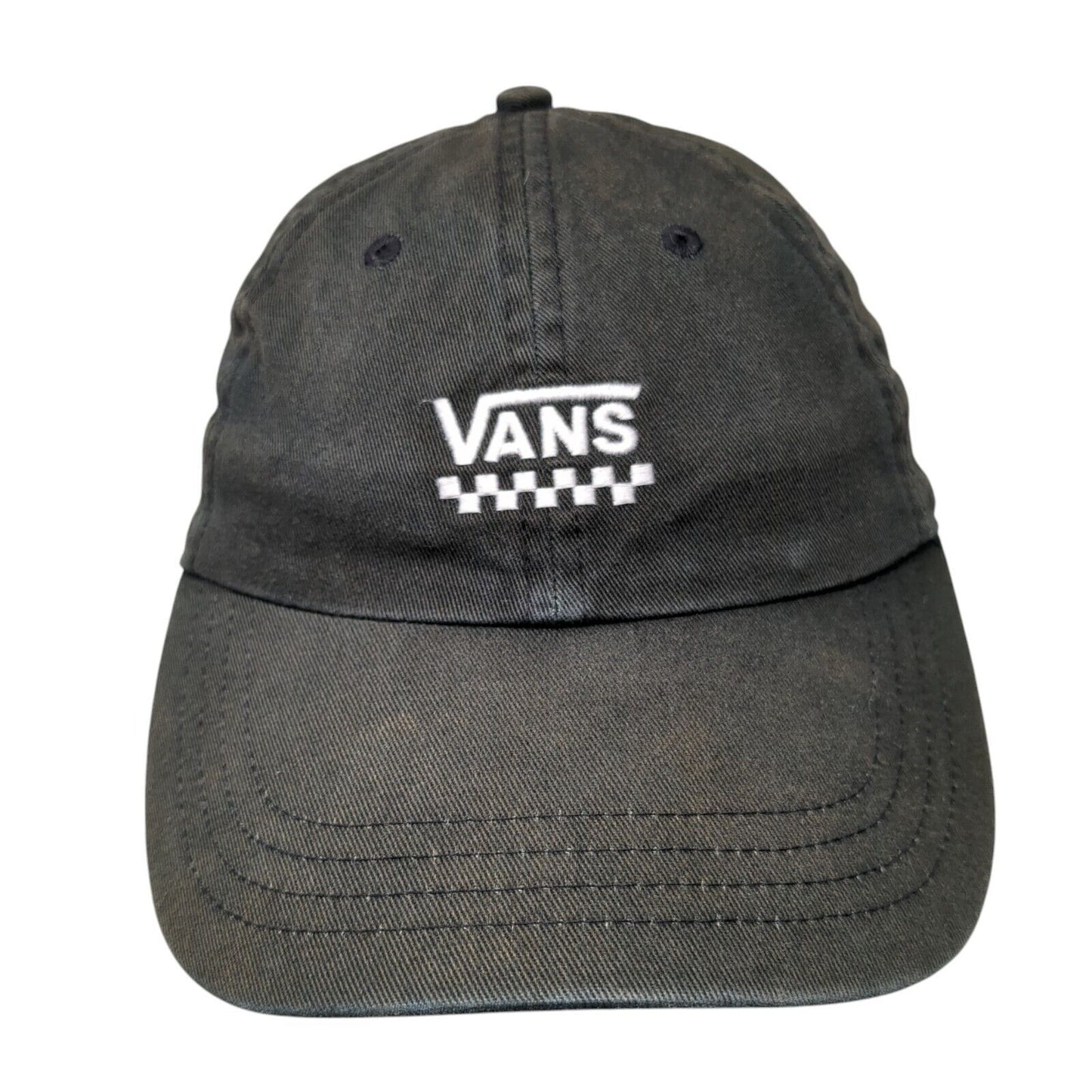 VANS Off The Wall Slideback Hat Black One Size Adjustable Embroidered 6 Panel