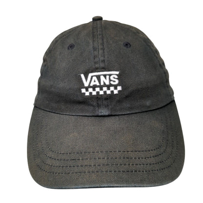 VANS Off The Wall Slideback Hat Black One Size Adjustable Embroidered 6 Panel