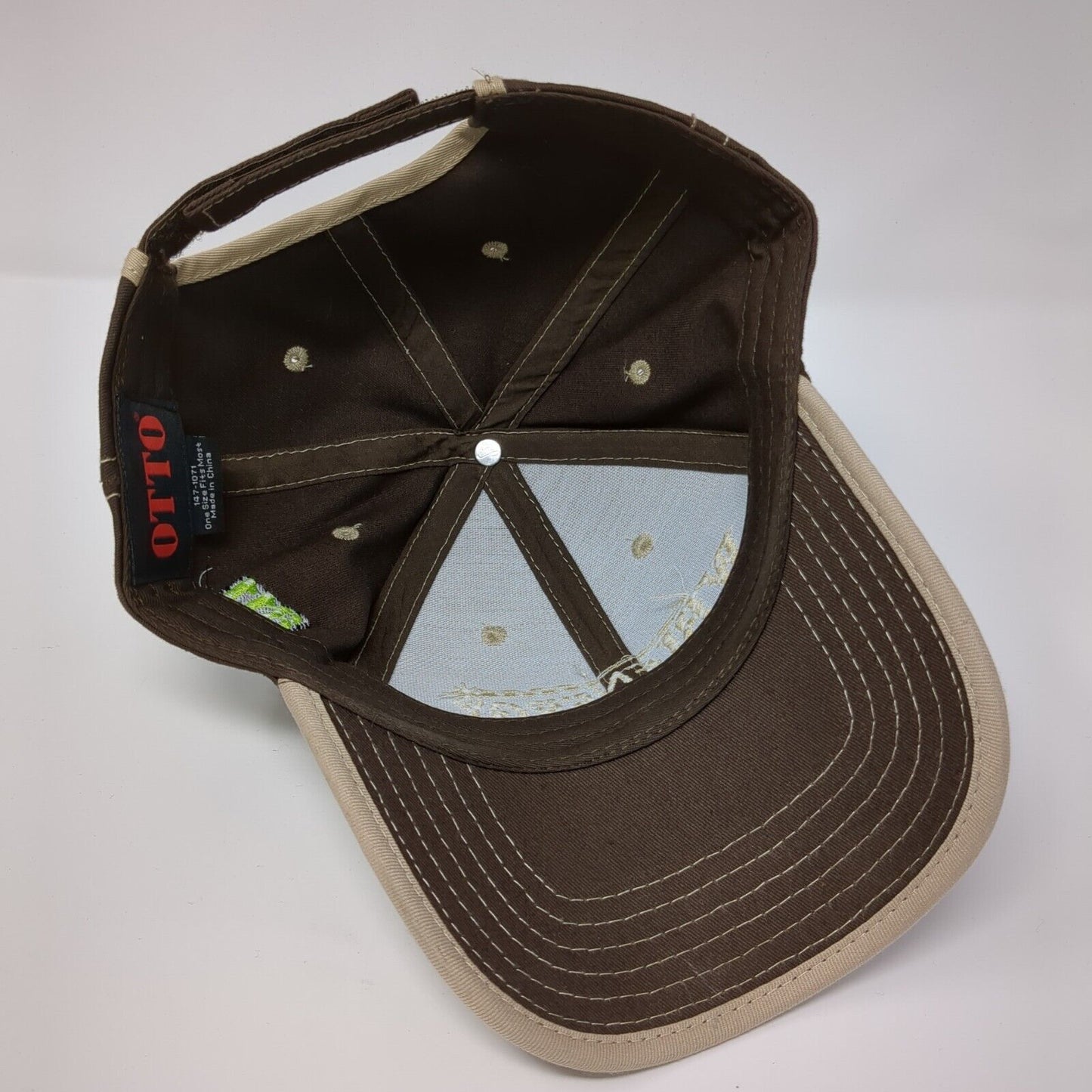 WBI Energy Strapback Hat Brown OSFM Adjustable Embroidered 6 Panel