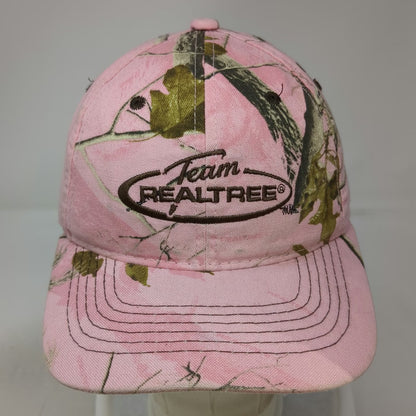 Realtree Baseball Cap Pink OSFM Team Logo Camo Hunting Strapback Hat Outdoors
