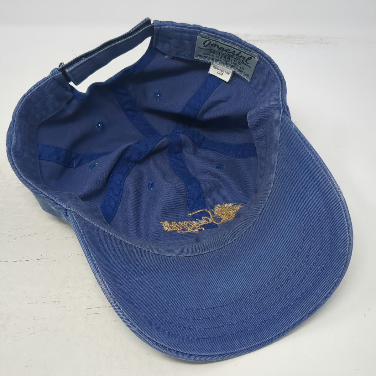 Imperial Baseball Cap Blue One Size Sawgrass Golf Embroidered Strapback Hat