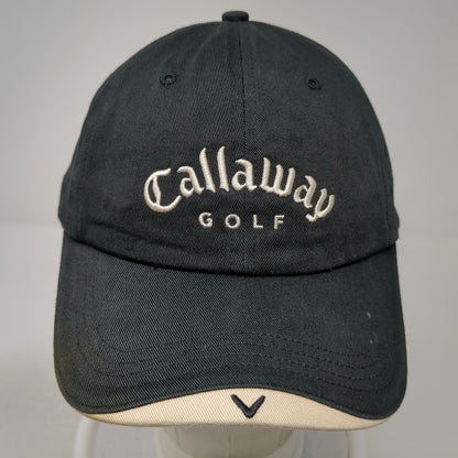 Callaway Baseball Cap Black Beige One Size Las Vegas Golf Strapback Hat Logo