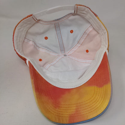 Malibu Palm Tree Snapback Rope Hat Multicolor One Size Tie Dye