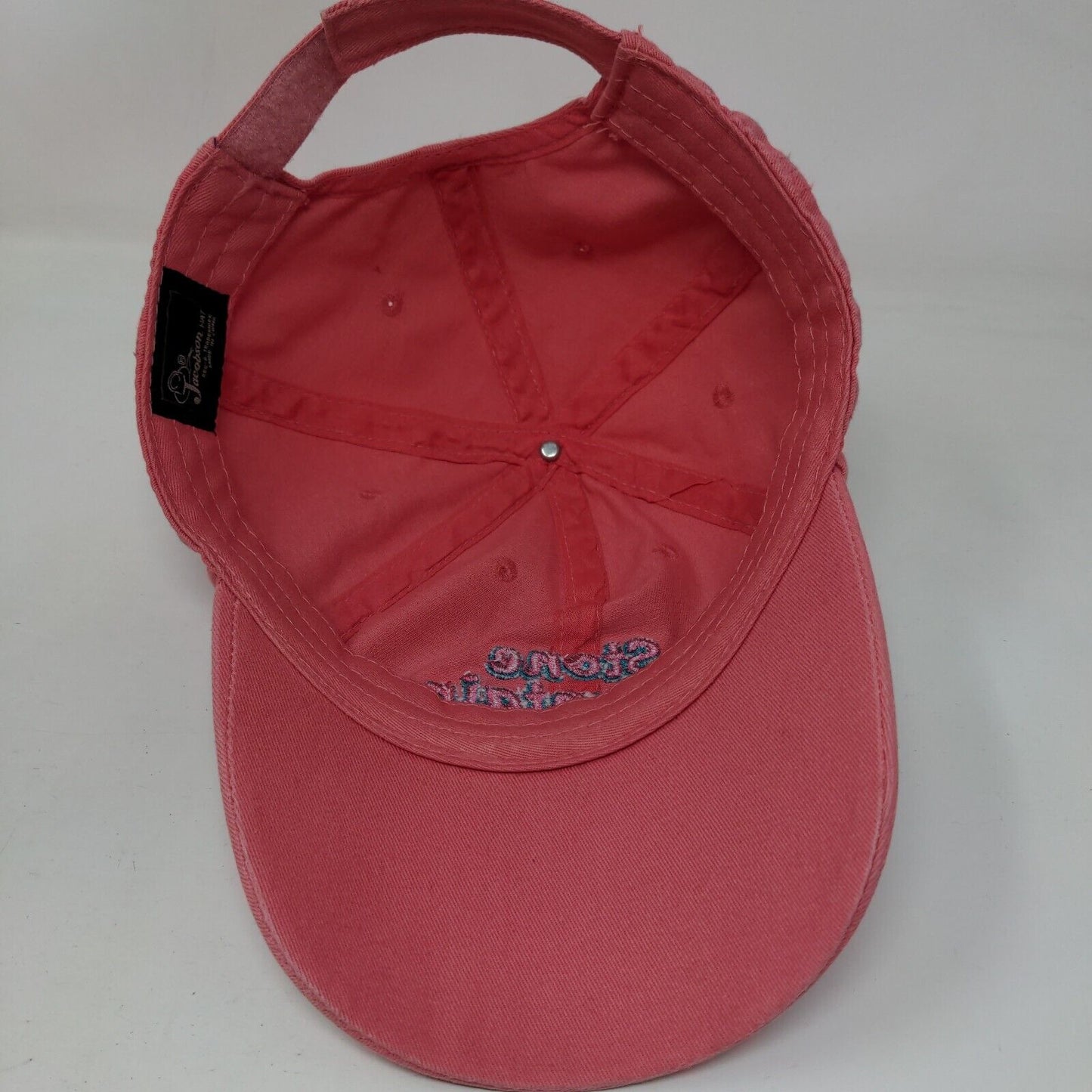 Stone Mountain Park Strapback Hat Pink OS Adjustable Embroidered Jacobson Hat