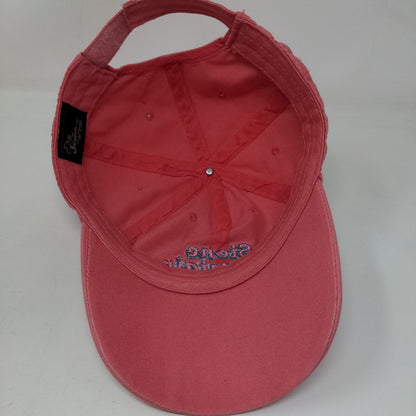 Stone Mountain Park Strapback Hat Pink OS Adjustable Embroidered Jacobson Hat