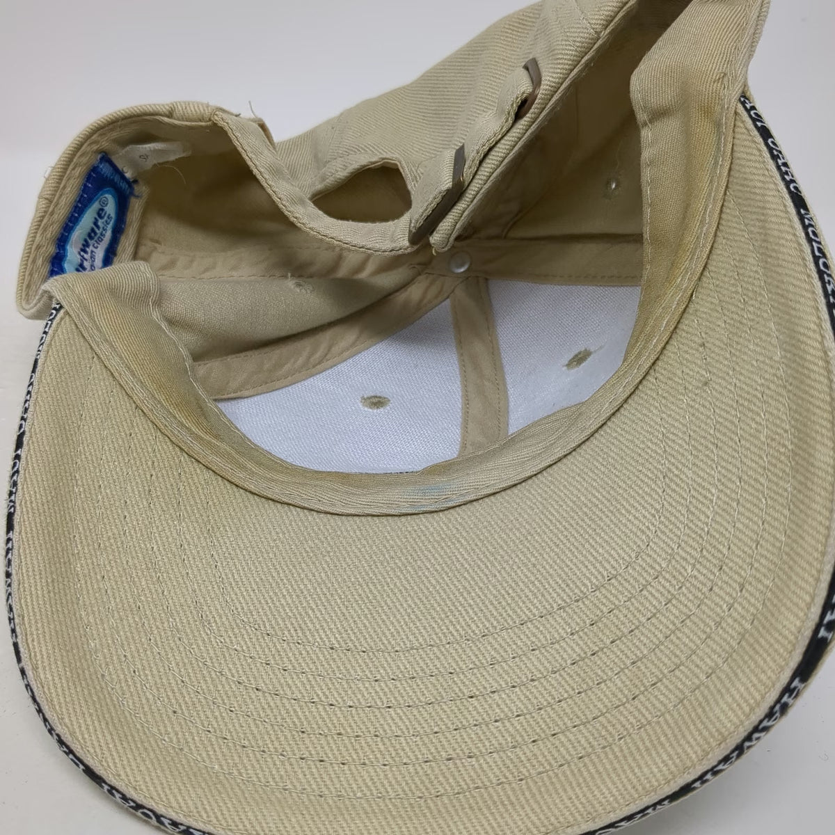 Surfware Hawaiian Classics Baseball Cap Beige OSFM Hawaii Wave Logo Hat Slide