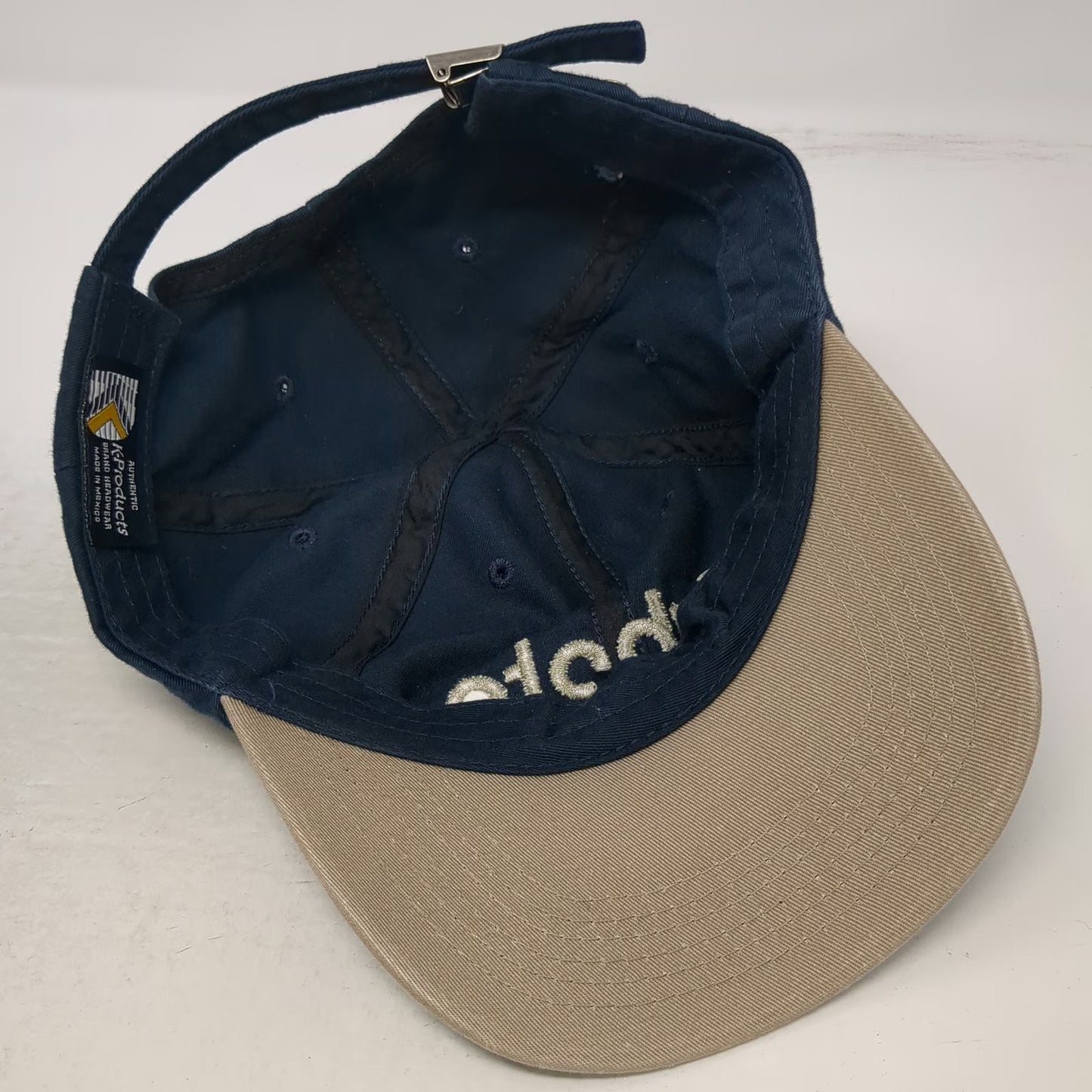 K-Products Baseball Cap Blue One Size Kubota Embroidered Contrast Piping Hat