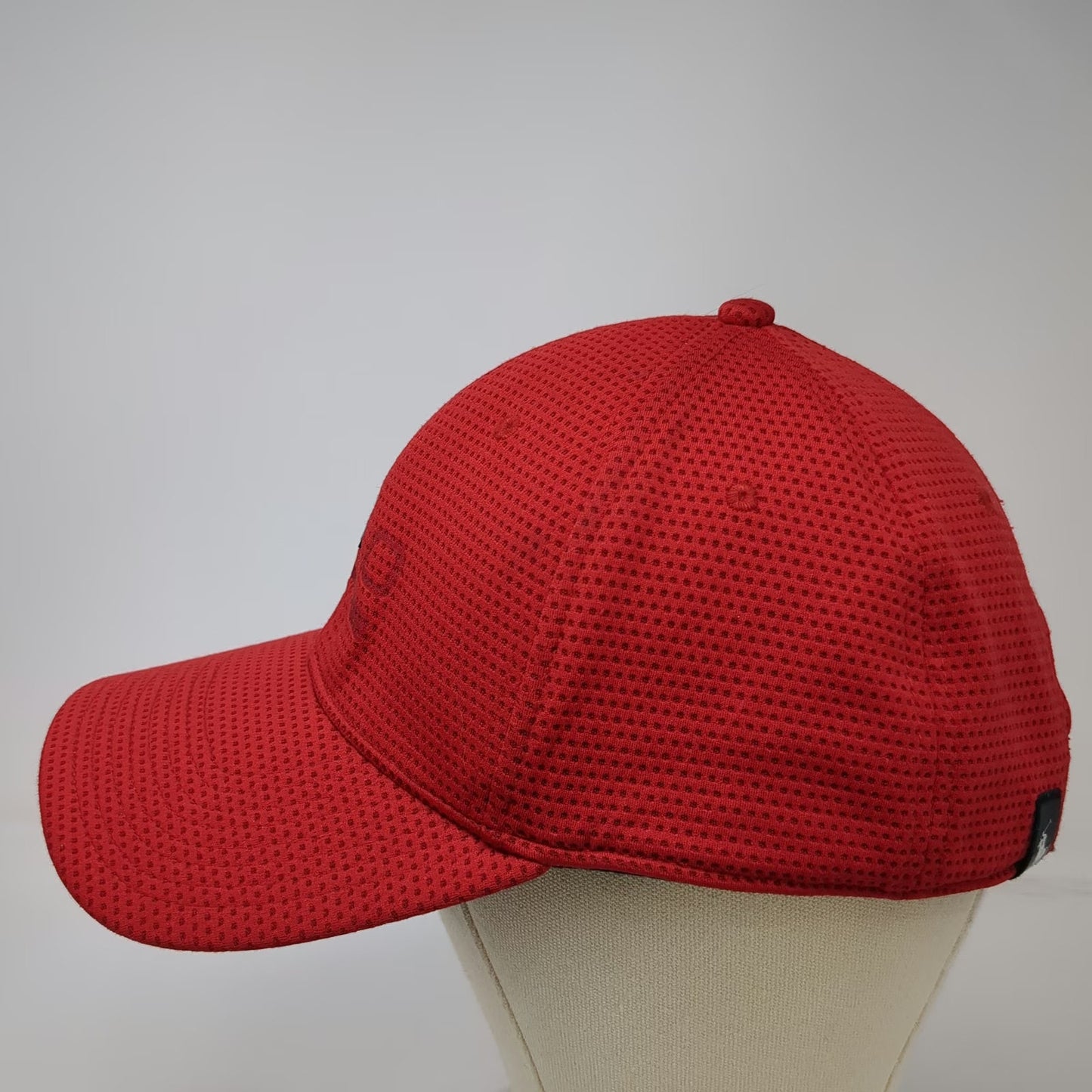Polo Sport Ralph Lauren Red One Size Perforated Baseball Cap Hat Slideback