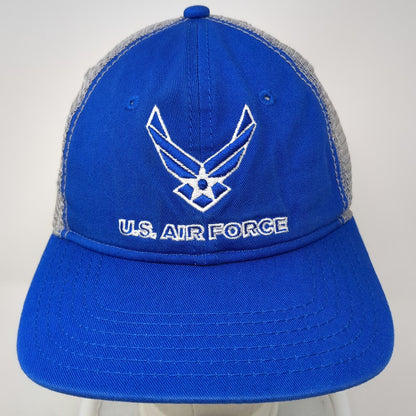 Outdoor Cap Trucker Hat Blue OSFM US Air Force Embroidered Logo Mesh Snapback