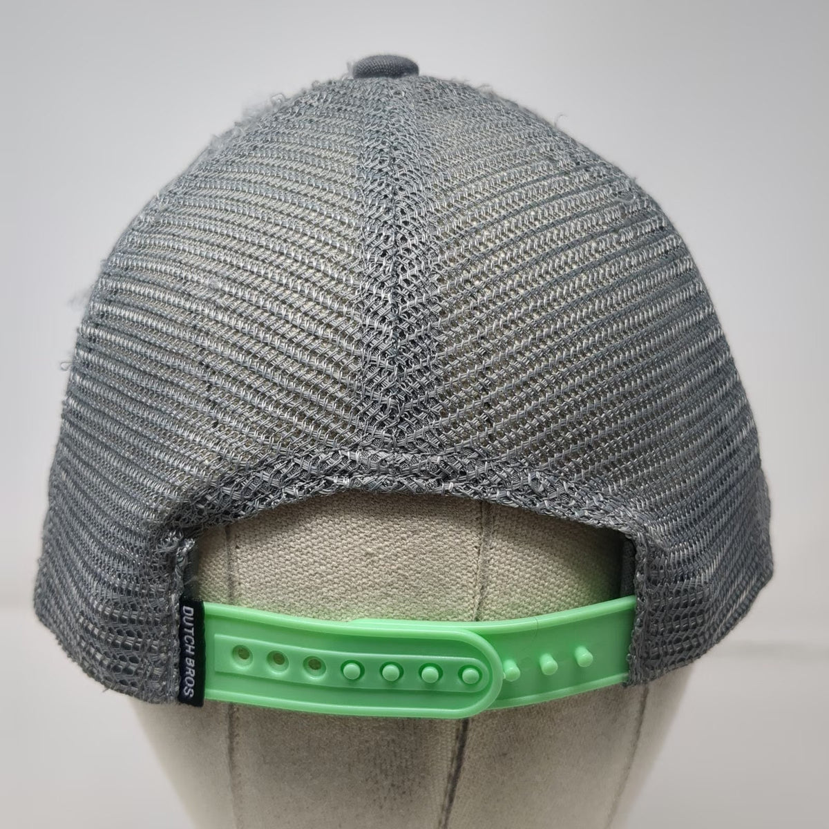 Dutch Bros Trucker Hat Gray One Size Mesh Snapback Windmill Mountain Logo