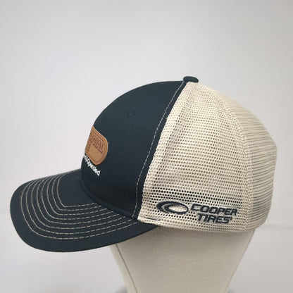 Commercial Tire Cooper Black One Size Trucker Hat Mesh Snapback Leather Patch